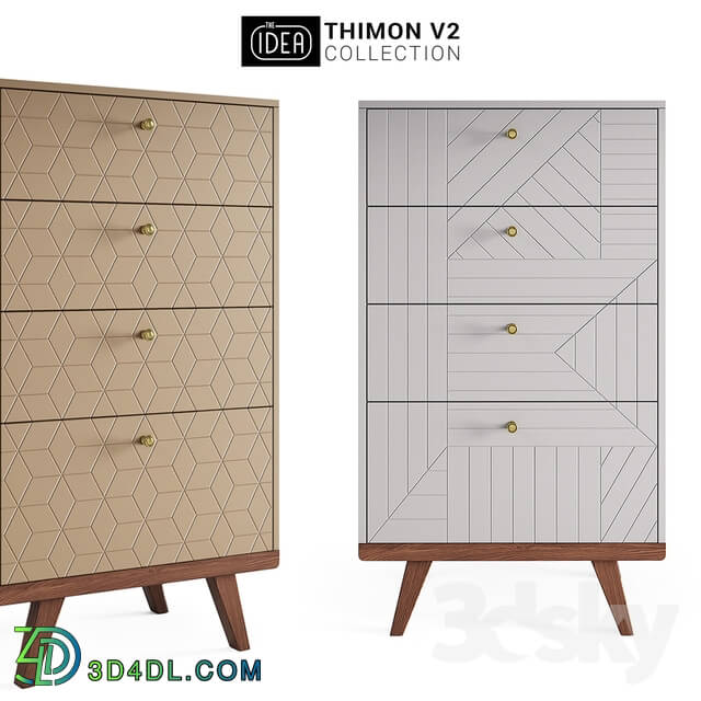 Sideboard _ Chest of drawer - The IDEA THINON v2 chest of drawers high