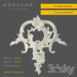 Decorative plaster - Corner RODECOR 0301LRC 