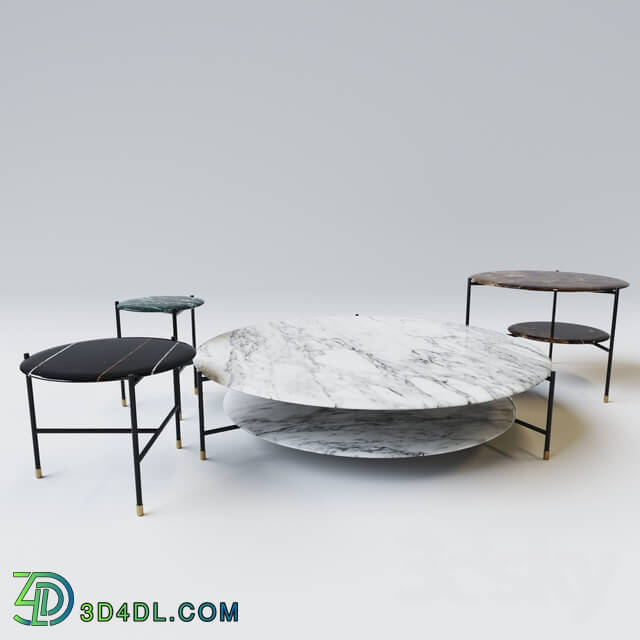 Table - Meridiani Adrian round tables