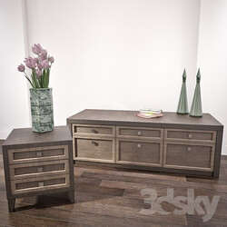 Sideboard _ Chest of drawer - Chest of drawers and bedside table. 