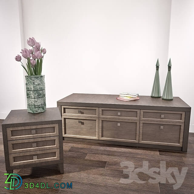 Sideboard _ Chest of drawer - Chest of drawers and bedside table.