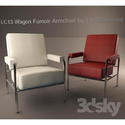 Arm chair - LC13 Fauteuil Wagon Fumoir- 