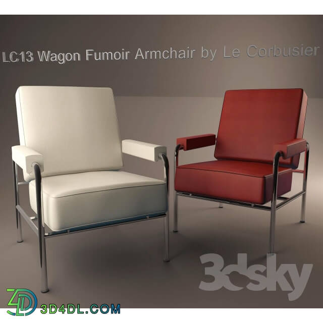 Arm chair - LC13 Fauteuil Wagon Fumoir-