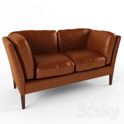 Sofa - C_C leather sofa 