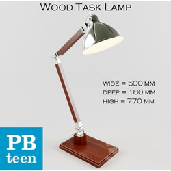 Table lamp - PB Teen Wood Task Lamp 