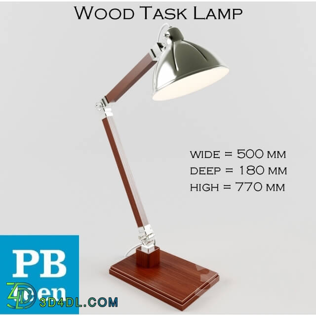 Table lamp - PB Teen Wood Task Lamp