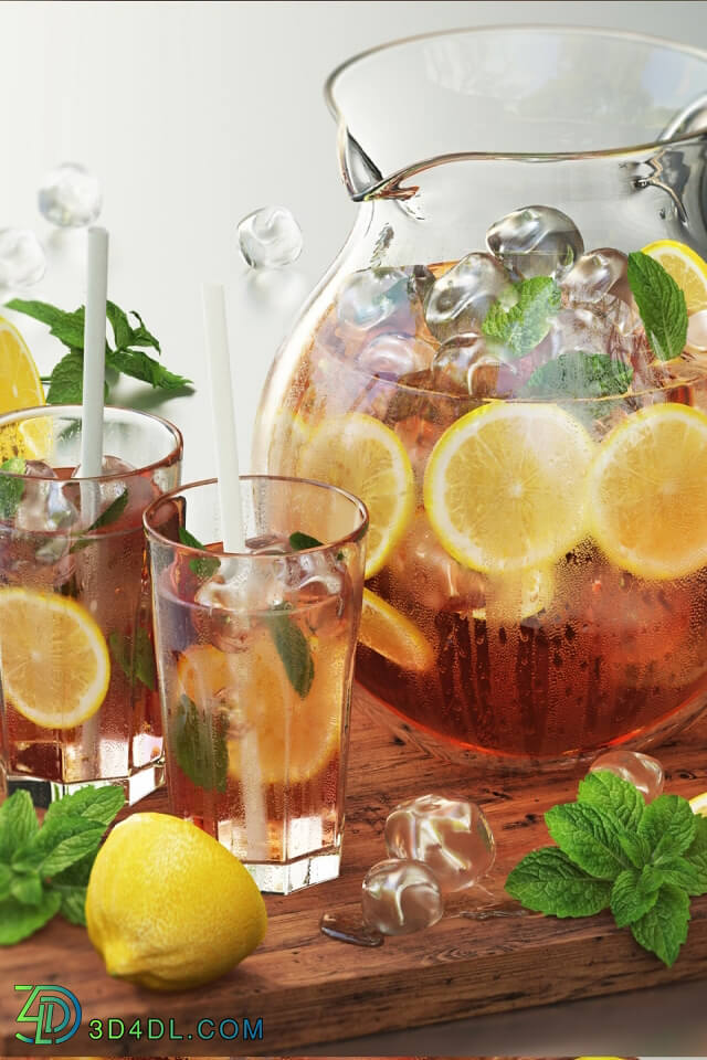 Food and drinks - Iced tea with lemon