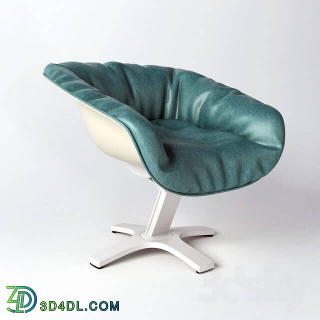 Chair - Green leather chair