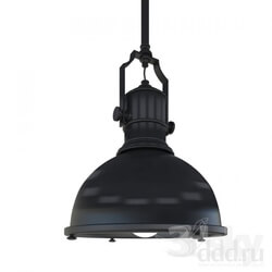 Ceiling light - large country industrial pendant 