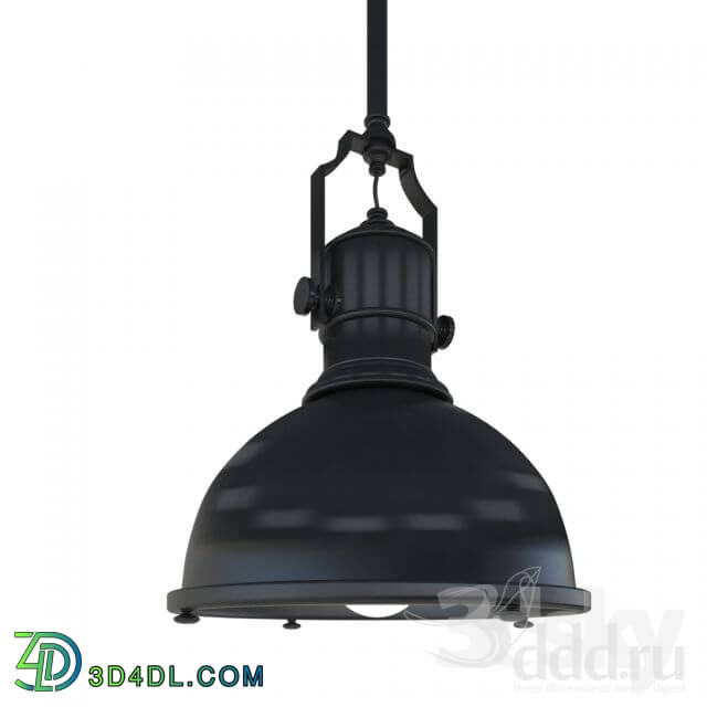 Ceiling light - large country industrial pendant