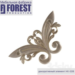 Decorative plaster - Decorative carved NK-026 Area Forest Production furniture factory 