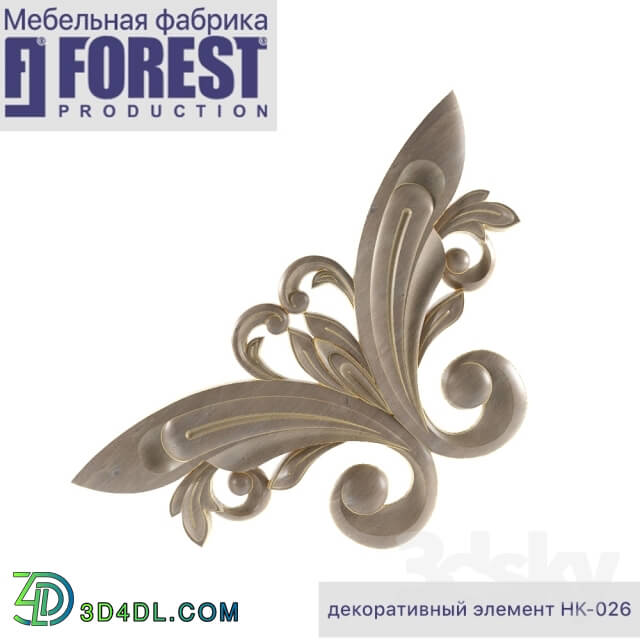 Decorative plaster - Decorative carved NK-026 Area Forest Production furniture factory