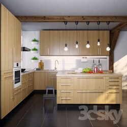 Kitchen - IKEA Kitchen EKESTAD oak _ekestad oak_ 