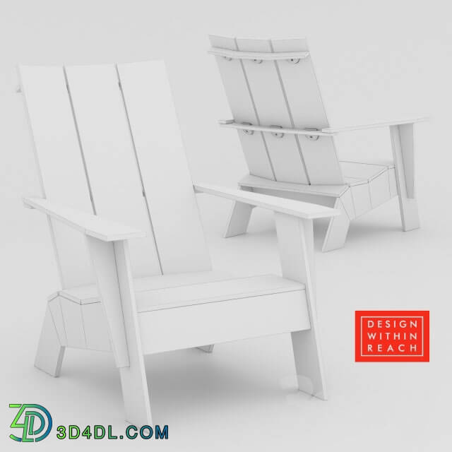 Arm chair - Adirondack Chair DESIGN WITHIN REACH _10 colors_