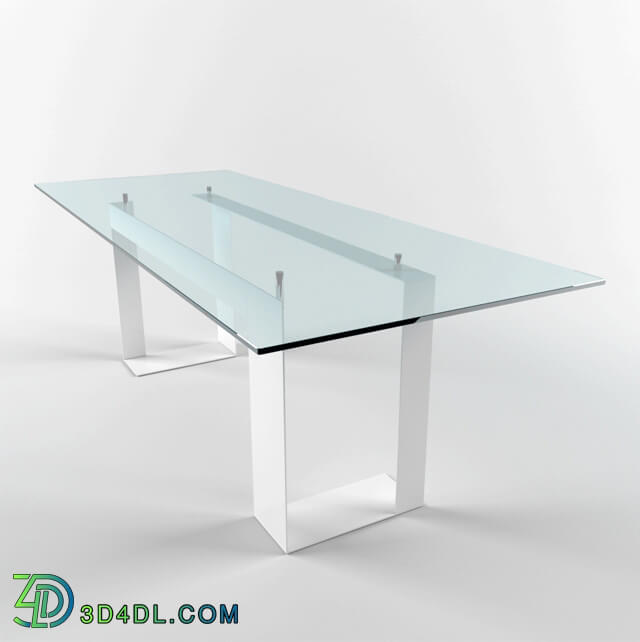 Table - Tonelli Design MILES Rectangular glass table