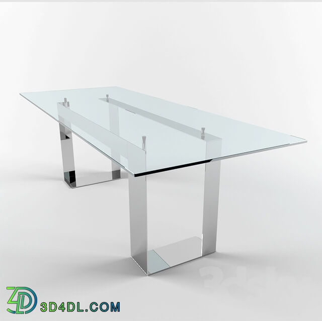 Table - Tonelli Design MILES Rectangular glass table