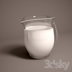 Tableware - Jug with milk 