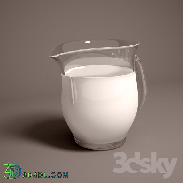 Tableware - Jug with milk