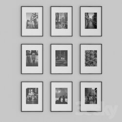 Frame - Black and white city photos 