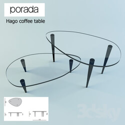 Table - Porada Hago coffee table 