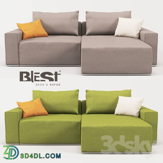 Sofa - OM Blank modular BL_101 in the configuration BMR _ 1TMX-ATMX _ BML from the manufacturer Blest TM