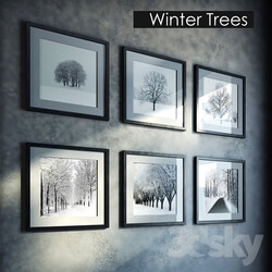 Frame - Paintings winter theme 