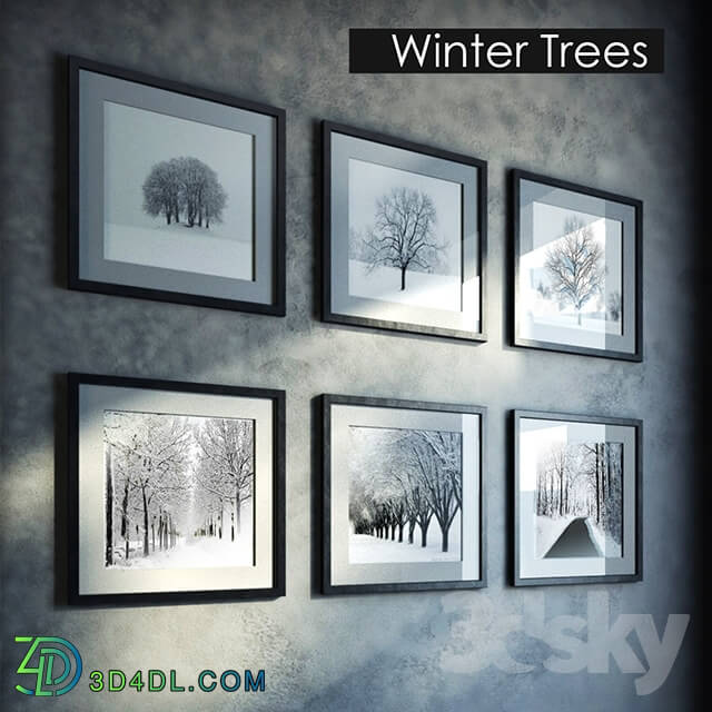 Frame - Paintings winter theme