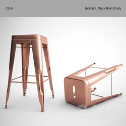 Chair - Replica Tolix Bar Stoo 