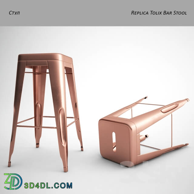 Chair - Replica Tolix Bar Stoo