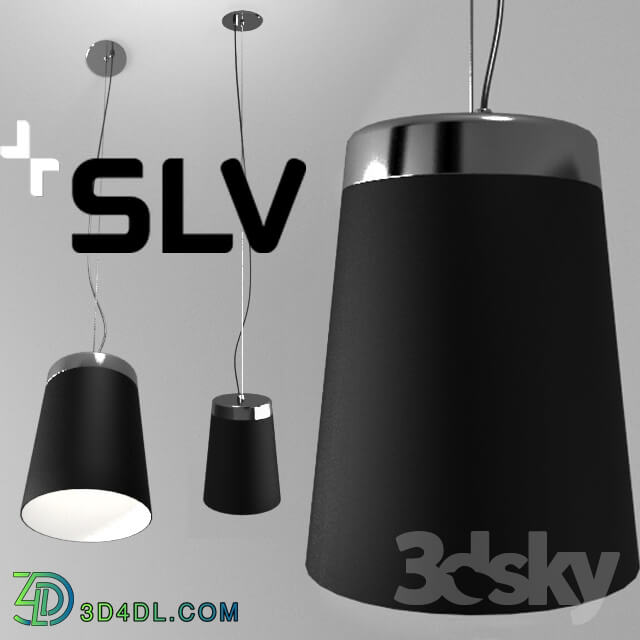 Ceiling light - SLV SATIN CONE SHADE Black