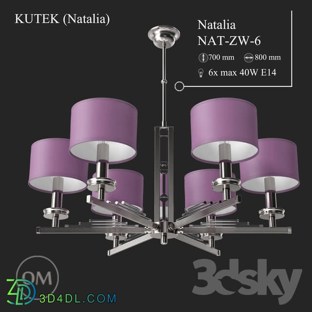 Ceiling light - KUTEK _Natalia_ NAT-ZW-6