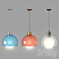 Ceiling light - Colored Glass Suspended Light 