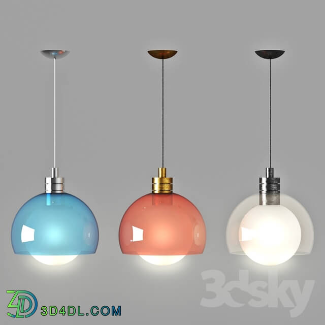 Ceiling light - Colored Glass Suspended Light