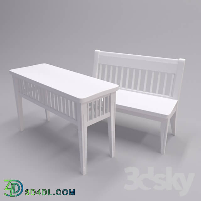 Table _ Chair - bench table