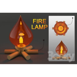 Floor lamp - Fire lamp 