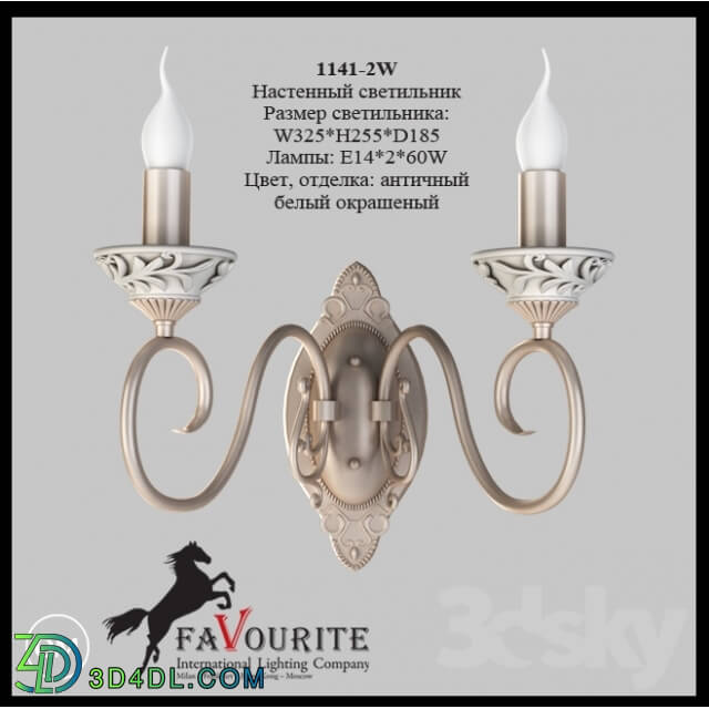 Wall light - Favourite 1141-2W Sconce