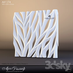 3D panel - Gypsum 3d panel from Art174 ArtRelef 