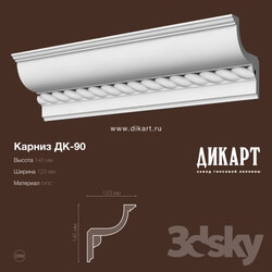 Decorative plaster - DK-90.145Nx123mm 