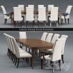 Table _ Chair - Lenore Dining Room Furniture 