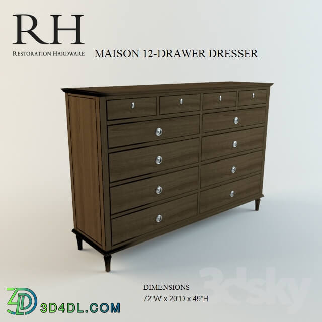 Sideboard _ Chest of drawer - restoration harware MAISON 12-DRAWER DRESSER