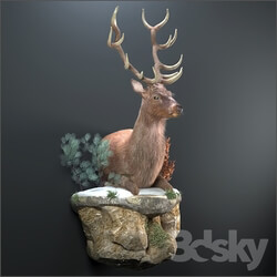 Other decorative objects - Resting deer. 