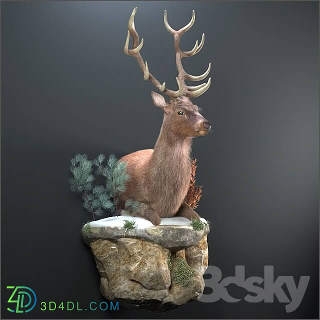 Other decorative objects - Resting deer.