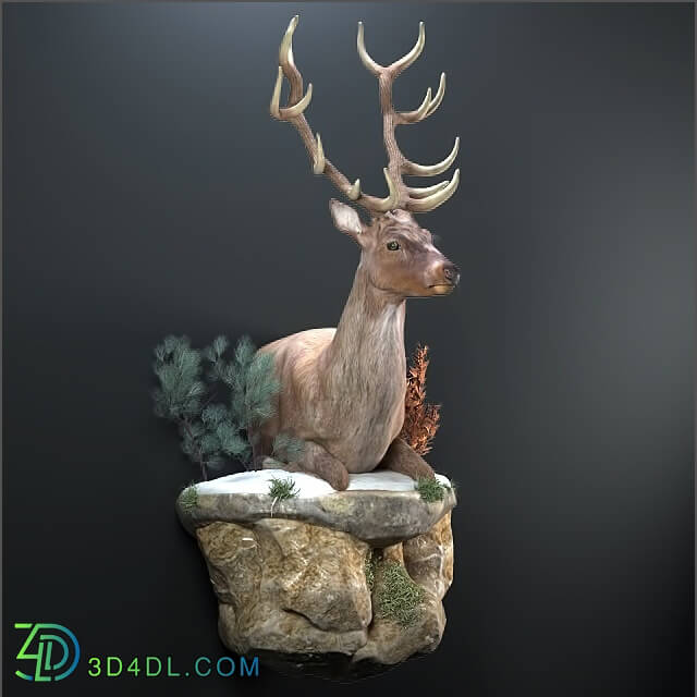 Other decorative objects - Resting deer.