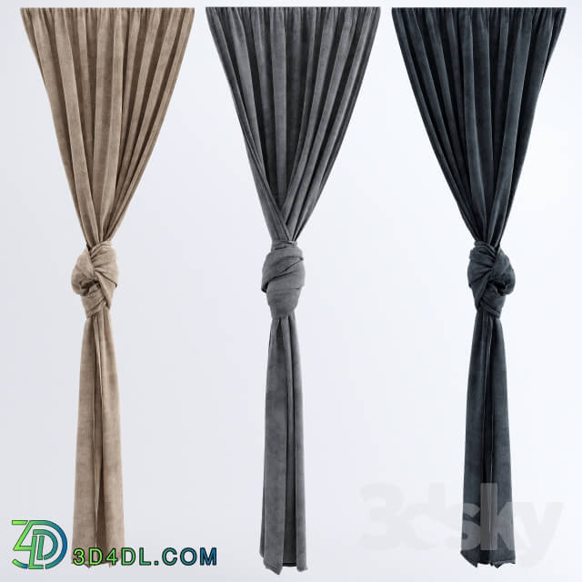 Curtain - Curtains zavyazyannye knot
