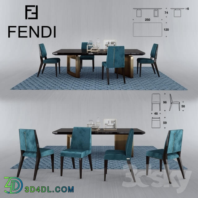 Table _ Chair - Fendi. ROMANCE. FORD