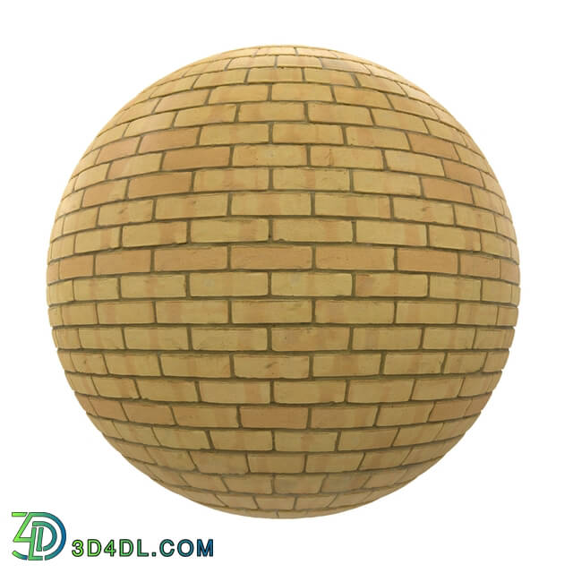 CGaxis-Textures Brick-Walls-Volume-09 yellow brick wall (07)