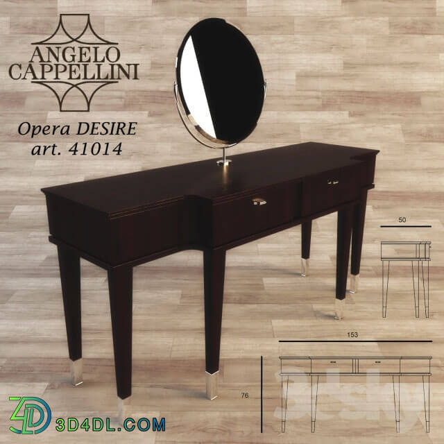 Table - Dressing table Angelo Cappellini Opera DESIRE