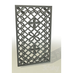 Other architectural elements - Grille with rings 