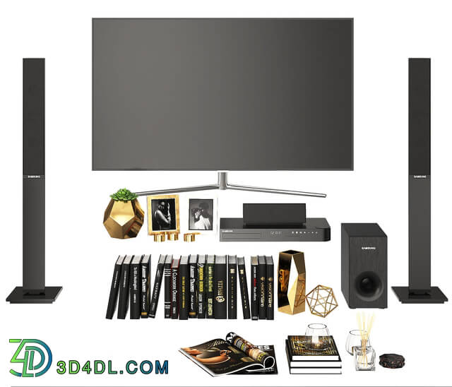 Decorative set - Living Room Black Gold