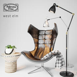 Arm chair - Poltrona Frau Regina 900 armchair with decor 